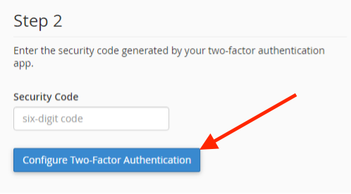 Enable MFA or 2FA on WHM/cPanel: Once you enter the code, your phone's 2FA will be set up.